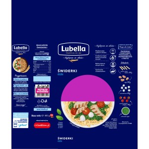 Lubella Eliche Makaron Świderki 400 g X18